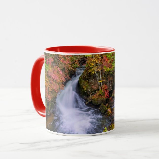 Mug Les cascades | Cascades de Faucet Nikko Japon Chut (Devant gauche)