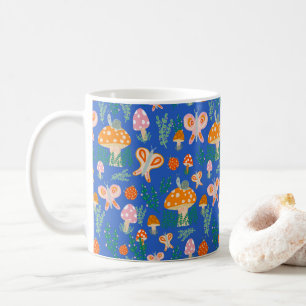 Mug Les champignons magiques Les papillons mignons Les