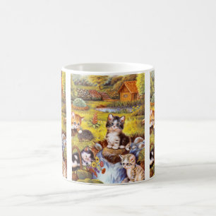 Mug Les chatons dans l'art du jardin