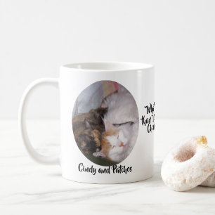 Mug Les chats adorent deux photos et noms