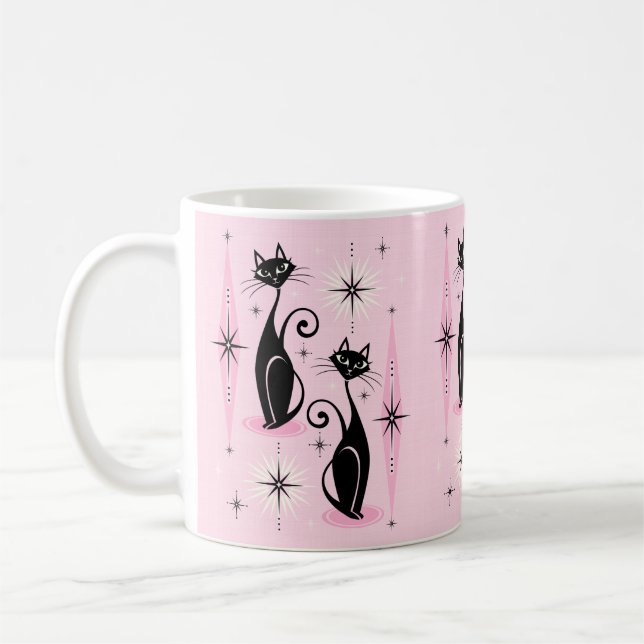 Mug Les chats atomiques rétro-américains du milieu du  (Gauche)