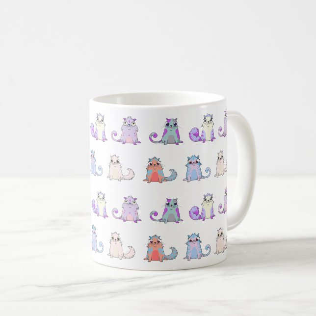 Mug Les chats mignons sont des cryptokitties motif 1 (Devant droit)