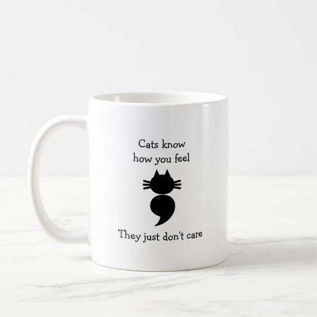 Mug Les chats s'en fichent (Gauche)