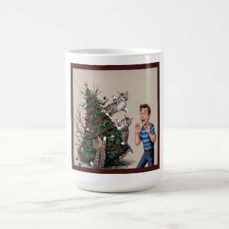 Mug Les Chats Sont Escalades Et Sur Le Point De Renver