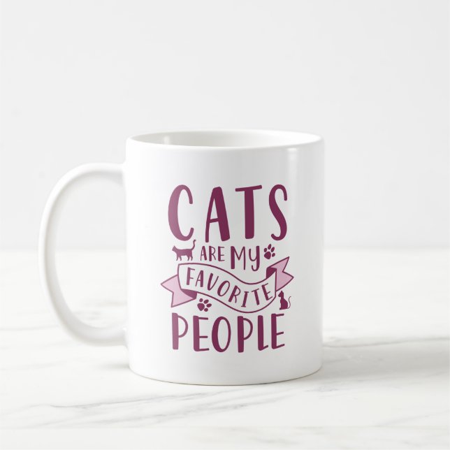 Mug Les Chats Sont Mes Gens Préférés (Gauche)