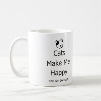 Mug Les chats vous rendent m'heureux pas tellement
