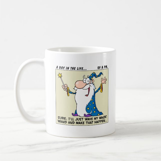 Mug Les chefs de projet ont des puissances magiques (Gauche)