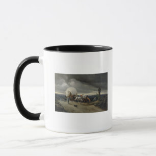 Mug Les chevaux dessinant des chariots lèvent une