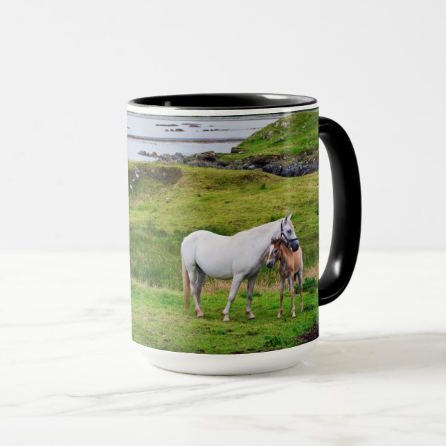 Mug Les Chevaux du Connemara | Galway, Irlande (Devant droit)