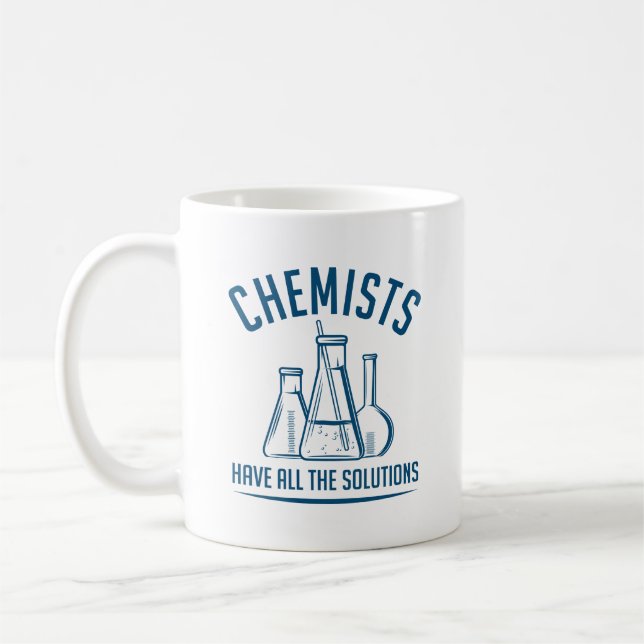 Mug Les Chimistes Ont Toutes Les Solutions (Gauche)