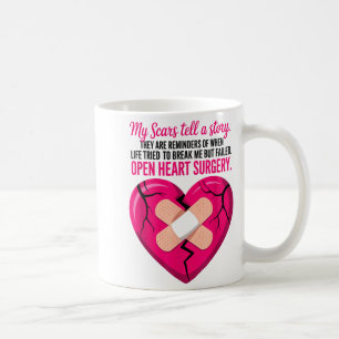 Mug Les cicatrices de la chirurgie à cœur ouvert racon