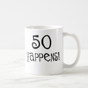 Mug les cinquantième cadeaux d'anniversaire, 50 se