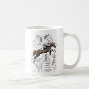 Mug Les clôtures des Chevaux de cavalier Montage