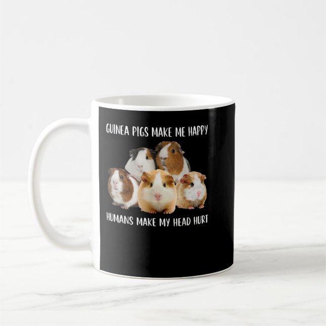 Mug Les Cochons De Guinée Me Rendent Heureux Les Humai (Gauche)