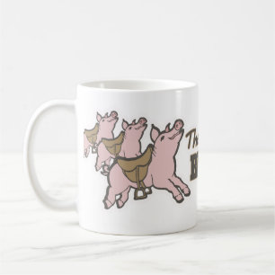 Mug Les cochons sont sanglotés prêts à voler pour s'am