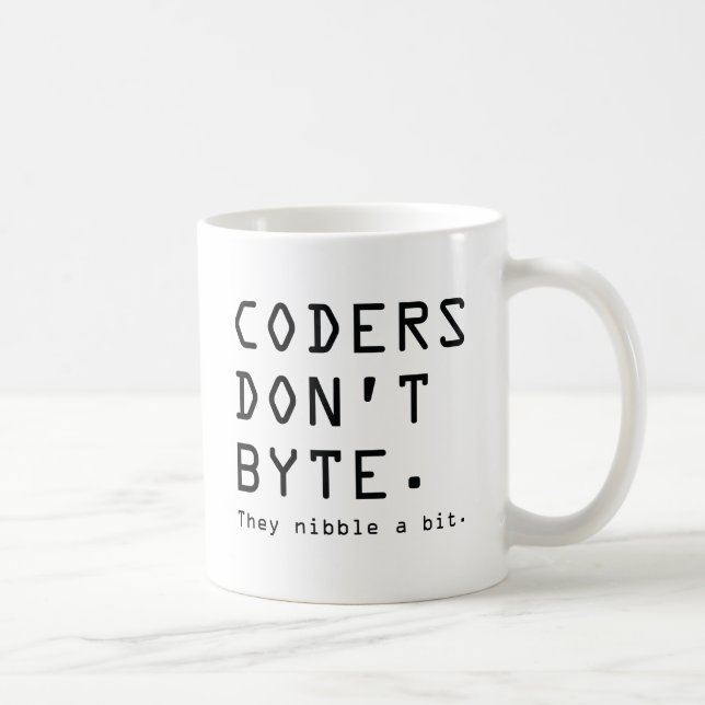 Mug Les codeurs n'octet pas (Droite)
