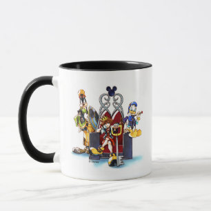 Mug Les Coeurs du Royaume  Trône, Donald et Goofy on 