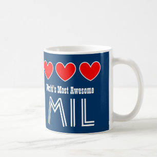 Mug Les coeurs mil de la BELLE-MÈRE les plus