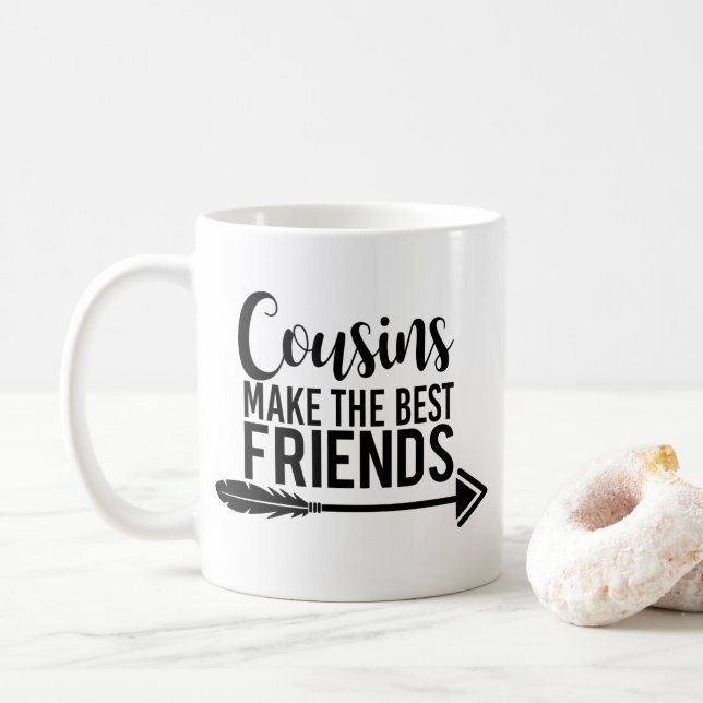 Mug Les cousins font les meilleurs amis (Avec donut)