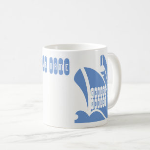 Mug Les croisières de croisière. Personnaliser le nom