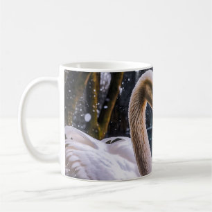 Mug Les cygnes romantiques dans les merveilles hiverna