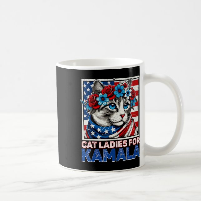 Mug Les Dames Pour Kamala Drôle Chat 2024 Président Ka (Droite)