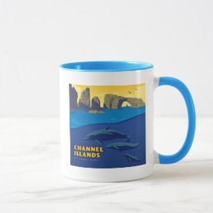 Mug Les dauphins du parc national des îles Channel