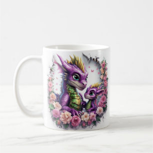 Mug Les dragons du dessin animé célèbrent la fête des 
