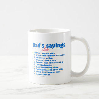 Mug Les énonciations préférées du papa sur des cadeaux