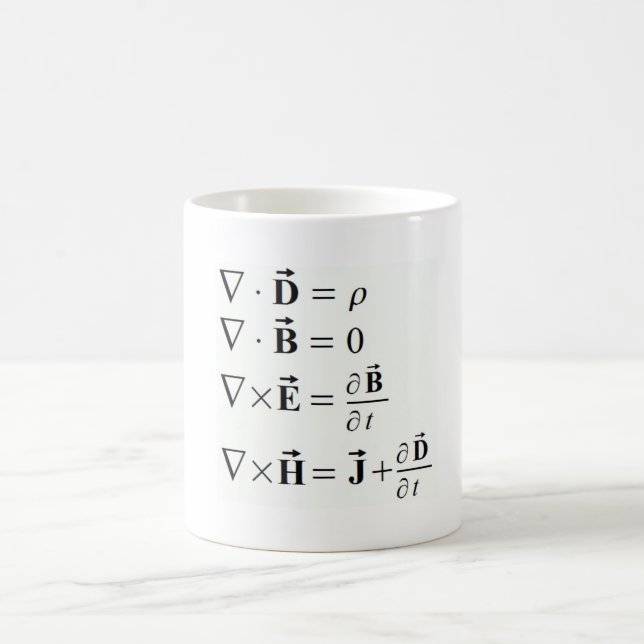 Mug Les équations de Maxwell (Centre)