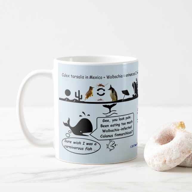 Mug Les essais de baleine droite d'Atlantique nord par (Avec donut)