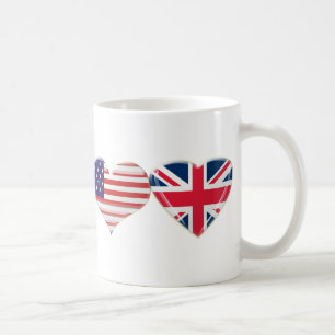 Mug Les Etats-Unis et conception BRITANNIQUE de