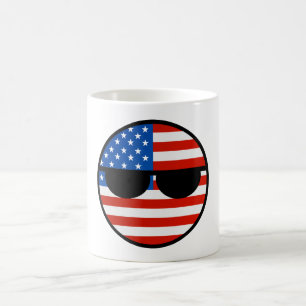Mug Les Etats-Unis Geeky tendants drôles Countryball