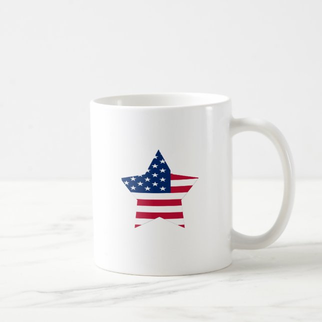 Mug Les Etats-Unis tiennent le premier rôle le drapeau (Droite)