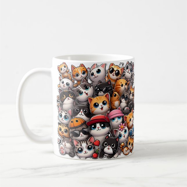 Mug Les expressions World's Best Cat personnalisent (Gauche)