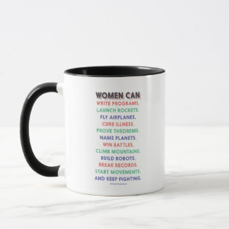 Mug Les femmes de merveille "femmes mettent en boîte…"