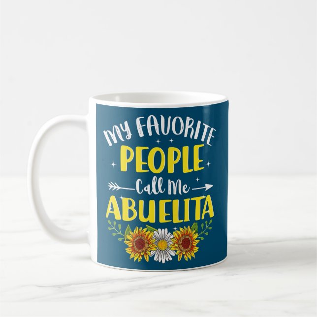 Mug Les Femmes Mes Gens Préférés M'Appelent Abuelita (Gauche)