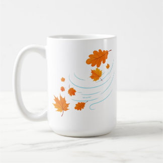 Mug Les feuilles d'automne dans le vent : Design éléga