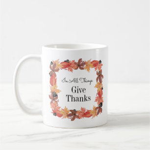 Mug Les Feuilles D'Automne Remercient Thankesgiving