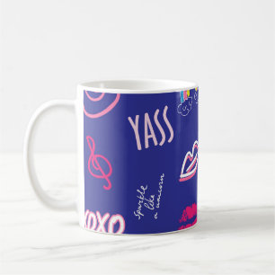 Mug les filles façonnent un motif sans soudure avec sl