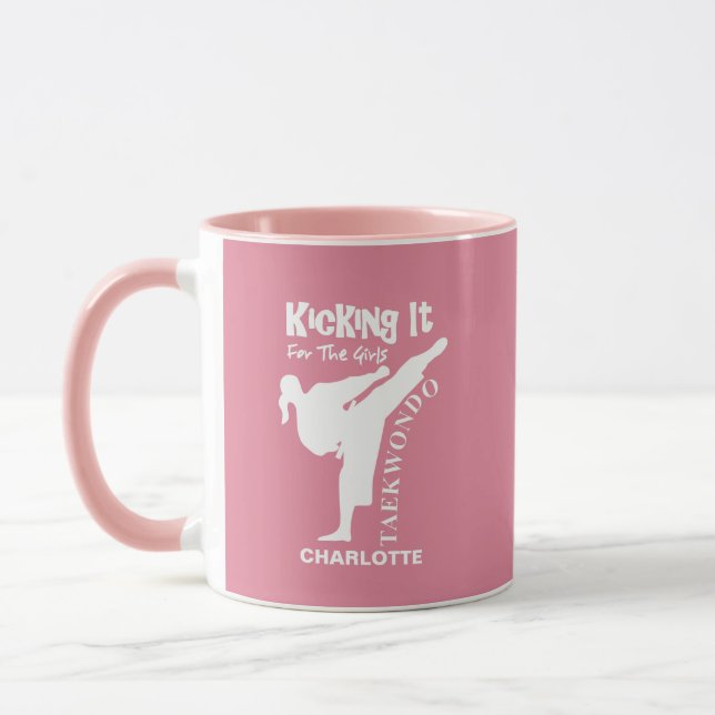 Mug Les filles Taekwondo Martial Arts (Gauche)