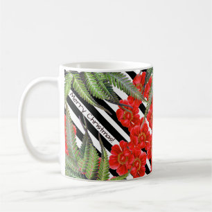 Mug Les fleurs roses de pivoine rouge ont barré la