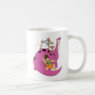 Mug Les Flintstones   Fred glissant en bas de la queue