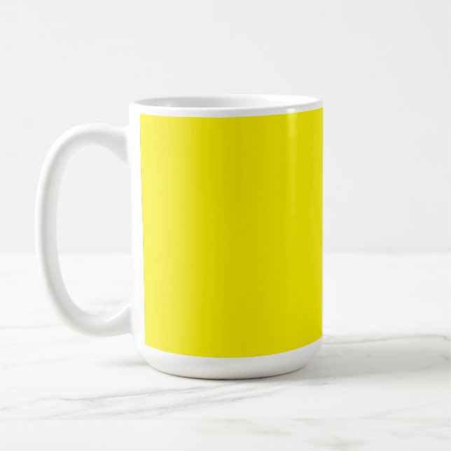Mug Les formes abstraites jaune et orange se chevauche (Gauche)