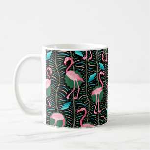 Mug Les fougères des oiseaux 20s Deco de Flamant rose