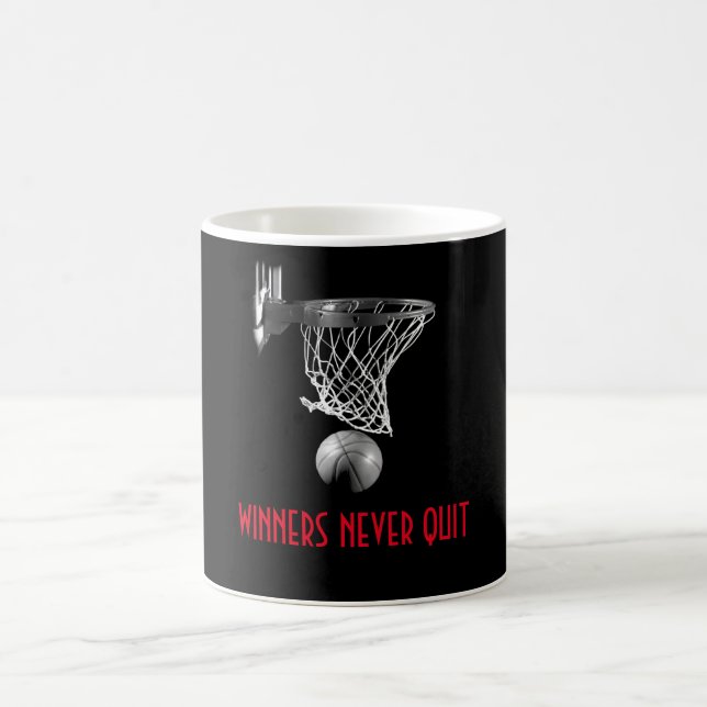 Mug Les Gagnants N'Ont Jamais Quitté Le Basket (Centre)
