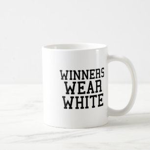 Mug Les gagnants portent la couleur blanche Camp de gu