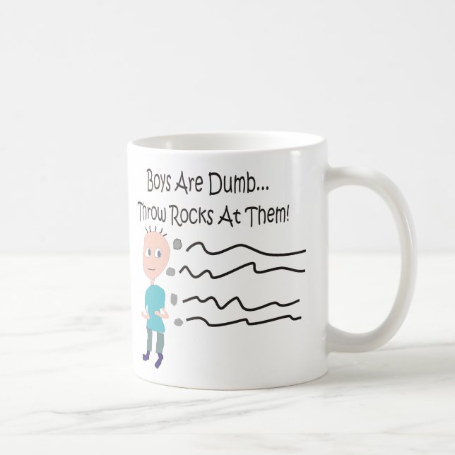 Mug Les garçons sont les "roches muettes de jet à eux (Droite)