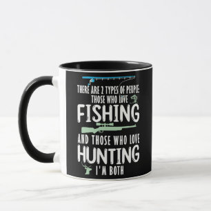 Mug les gens aiment la pêche et la chasse