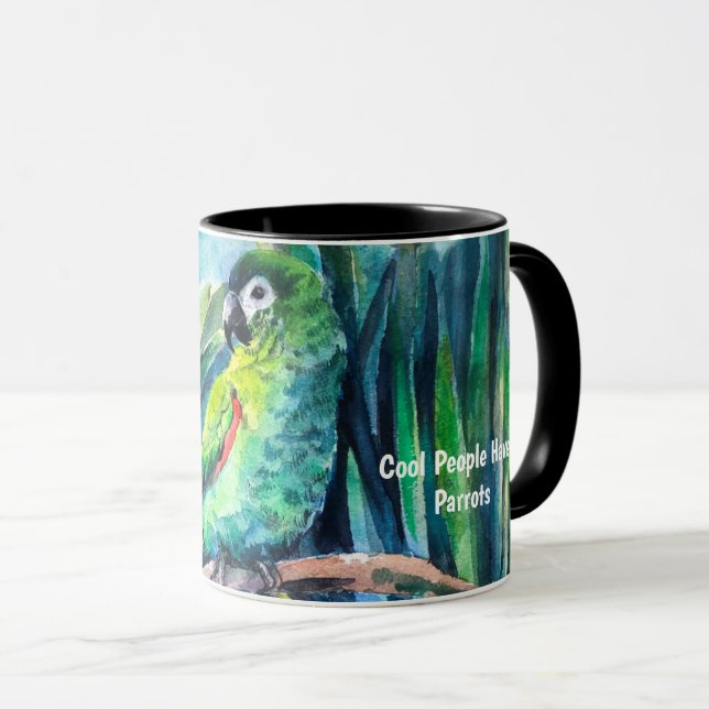 Mug Les gens cools ont des perroquets (Devant droit)